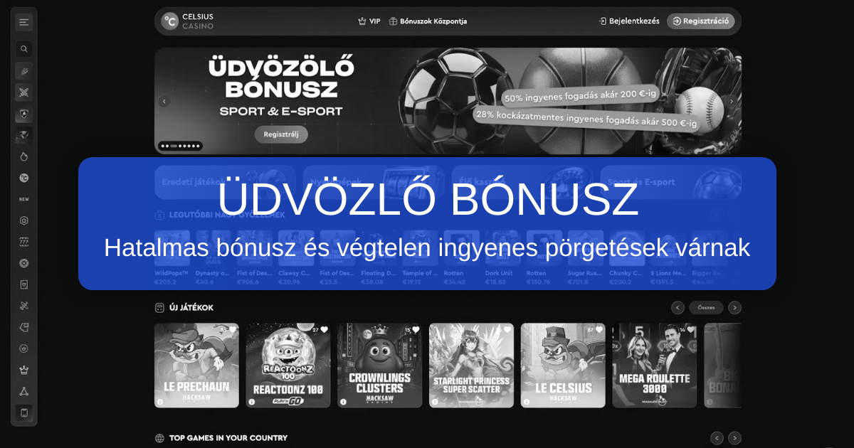 Celsius Casino welcome bonus